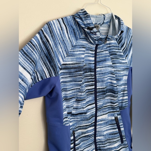 Marmot Wmns M Full Zip lightweight rain jacket Windbreaker Outdoor Hiking Blue - Picture 2 of 14